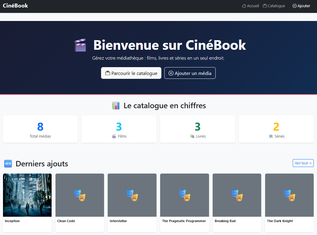 cinéBook page accueil