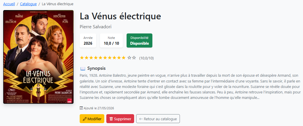Détail d'un média